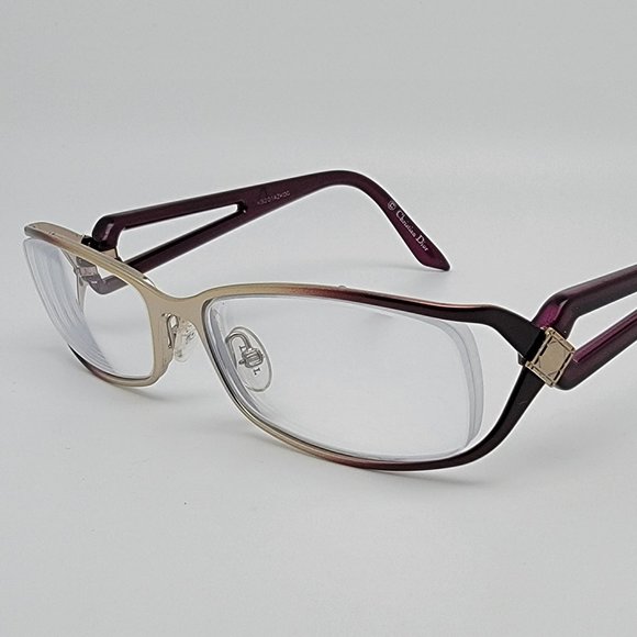 Christian Dior CD3726 L3K Palladium Purple Fade Eyeglasses Frame 53-16-135 - Picture 1 of 12
